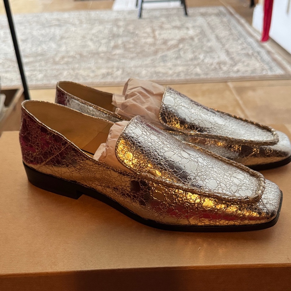 Dolce Vita Silver Loafers